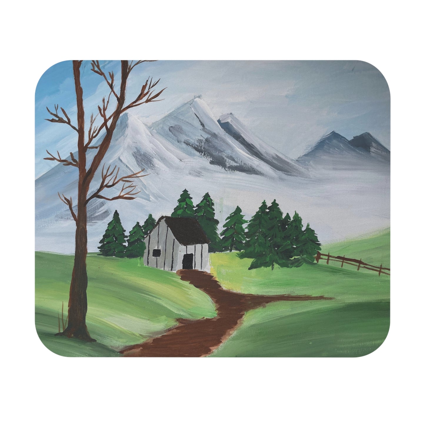 Scenic Landscape Mouse Pad, Nature Desk Accessory, Gift for Home Office, Rustic Decor, Perfect for Desk Setup