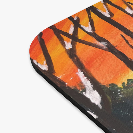 Colorful Landscape Mouse Pad, Artistic Mousepad, Laptop Accessory, Unique Gift for Home Office, Nature Inspired Decor