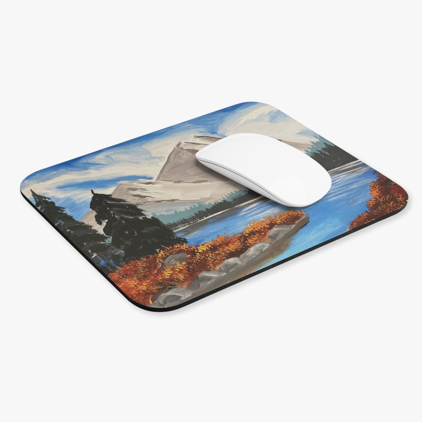 Mountain Landscape Mouse Pad, Rustic Desk Accessory, Nature-inspired Office Decor, Perfect Gift for Nature Lovers