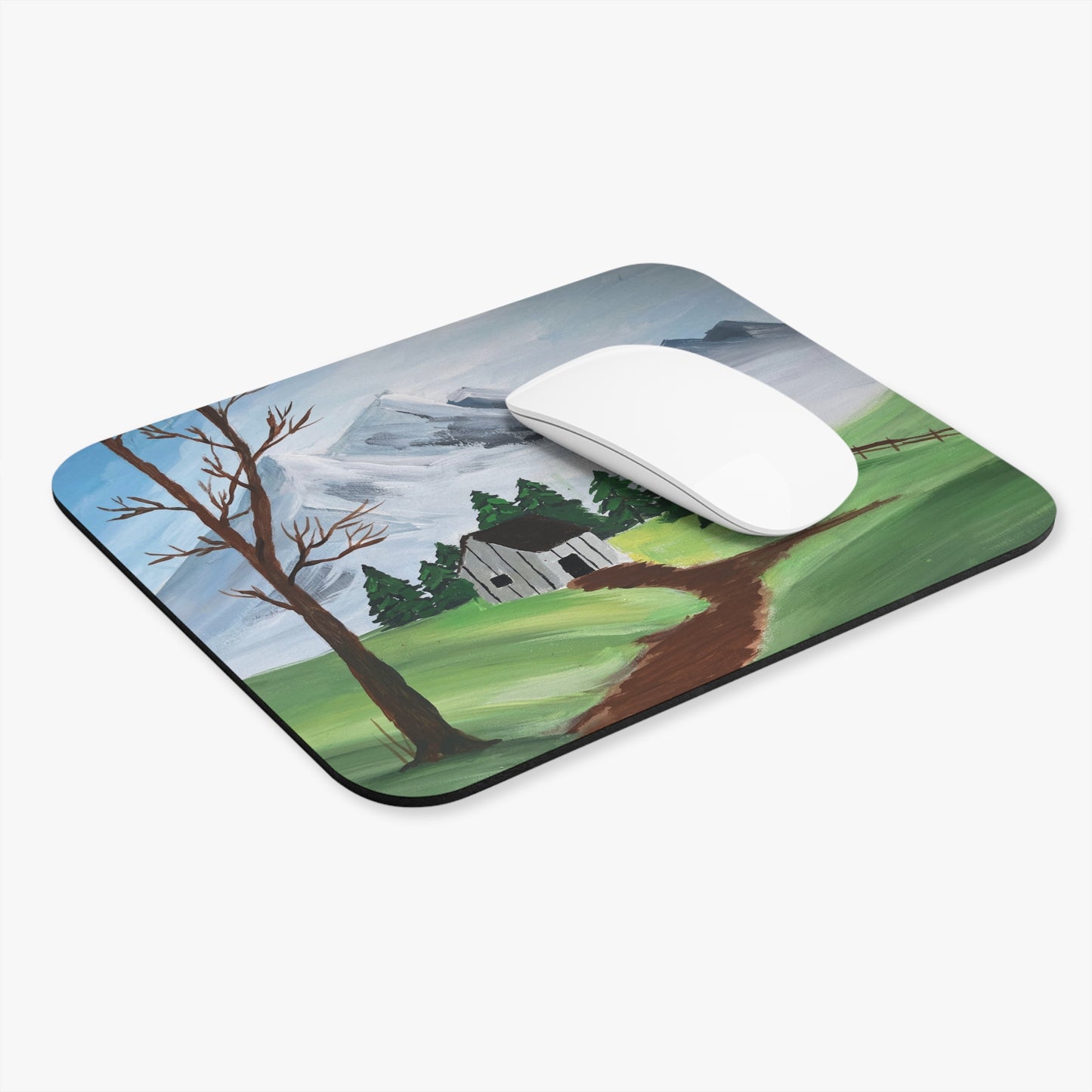 Scenic Landscape Mouse Pad, Nature Desk Accessory, Gift for Home Office, Rustic Decor, Perfect for Desk Setup
