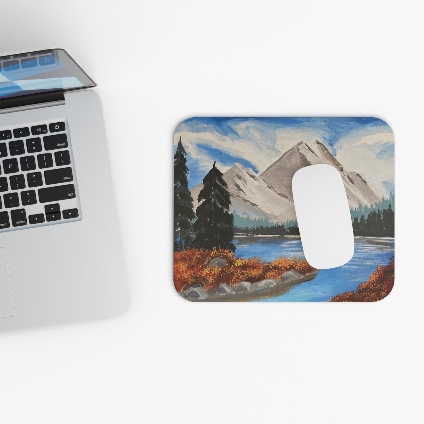 Mountain Landscape Mouse Pad, Rustic Desk Accessory, Nature-inspired Office Decor, Perfect Gift for Nature Lovers