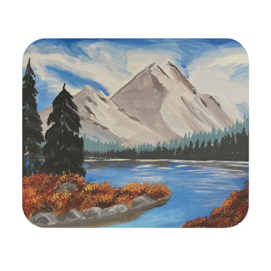 Mountain Landscape Mouse Pad, Rustic Desk Accessory, Nature-inspired Office Decor, Perfect Gift for Nature Lovers