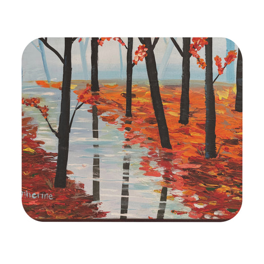Autumn Landscape Mouse Pad, Nature Decor, Fall Office Gift, Fall Aesthetic, Rustic Desk Accessory, Seasonal Home Office Decor